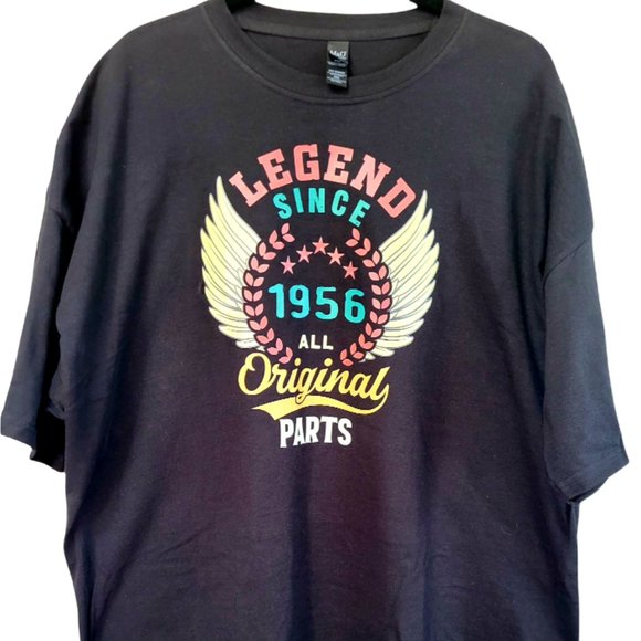 Men's Graphic T -Shirt Vintage Style Legend Birthday Year Size 3XL NWT - Picture 3 of 4